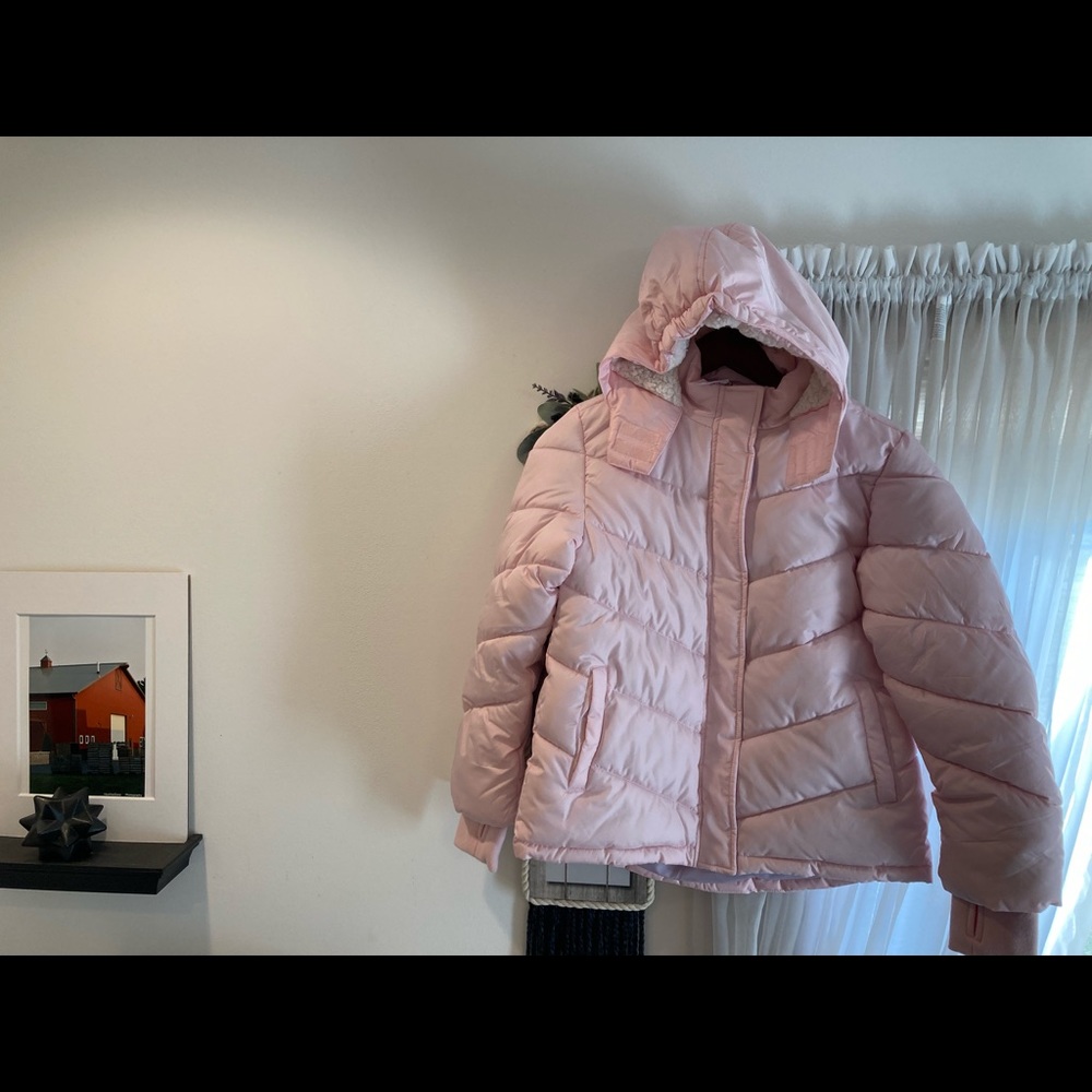 Size 10/12 Pink childs winter coat